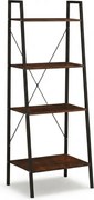 Biblioteca TAYLOR 4 rafturi 147x60 cm, rustic maro