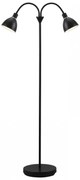 Lampadar modern cu 2 brate flexibile Ray negru 63224003 NL