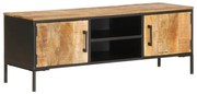 vidaXL Dulap TV, 110x35x40 cm, lemn masiv de mango brut