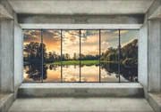 Fototapet - Privie spre lac (152,5x104 cm)