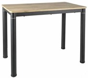 Masă de bucătărie Damar W 100 x 60 cm, stejar artisan / negru