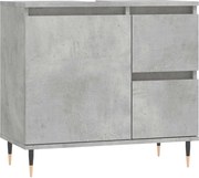 vidaXL Dulap de baie, gri beton, 65x33x60 cm, lemn prelucrat