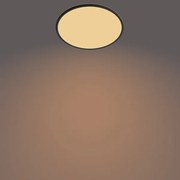 Plafonieră LED dimabilă pentru baie SUPERSLIM LED/15W/230V IP54 negru Philips