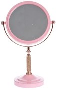 Oglinda cosmetica roz 34 cm