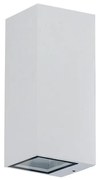 Aplica moderna exterior cu iluminat ambiental IP54 JAKE WALL 2 alba ZZ AZ3322