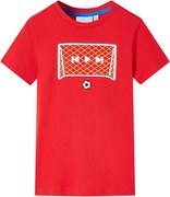 vidaXL Tricou pentru copii, roșu, 128