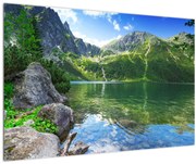 Tablou cu lac în munții Tatra (90x60 cm)