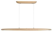 Lustra LED suspendata stil liniar Kenzie lemn