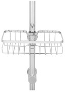 Raft pentru baie argintiu autoadeziv din oțel inoxidabil Floresta – Wenko