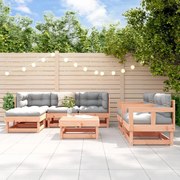 vidaXL Set mobilier de grădină, 7 piese, lemn masiv douglas