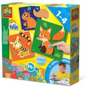 My first - Set creativ de lipit cozi la animale