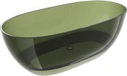 Mexen Pure olive cadă de baie freestanding transparentă 170 x 80 cm, dop crom - 58071708001