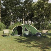 vidaXL Cort de Camping cu acoperiș Verde 308 x 268 x 130 cm Poliester