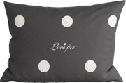 Fața de perna din policoton CROWN POLY 50x70 cm, gri inchis