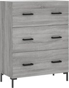 vidaXL Servantă, gri sonoma, 69,5x34x90 cm, lemn compozit
