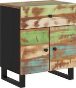 vidaXL Noptieră, 50x33x60 cm, lemn masiv reciclat și lemn prelucrat