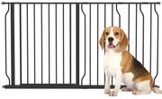 PawHut Barieră de siguranță barieră pentru animal de companie lungime reglabilă dim. 145L x 76H cm negru | Aosom Romania