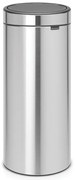 Cos de gunoi Brabantia Touch Bin New 650011, 30 L, Inchidere silentioasa si lina, Inox mat