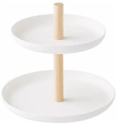 Etajeră din lemn de fag YAMAZAKI Tosca, alb