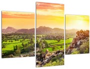 Tablou cu valea Hampi în India (90x60 cm)