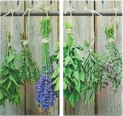 Plăci de protecție din sticlă LAWENDA pentru aragaz – 2 bucăți, ZELLER, model 7