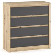 Dulap cu Sertare Lavinia Antracit 89x39.5x92 cm