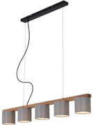 Briloner 4075-054 - Lustră suspendată pe cablu 5xE14/25W/230V