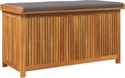 vidaXL Cutie de perne de exterior 113x50x60,5 cm lemn masiv de salcâm