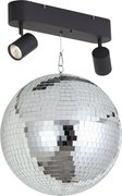 Lampă suspendată Retro Discoball, cu LED, 2 lumini și telecomandă