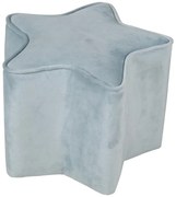 Puf pentru copii albastru deschis cu tapițerie din catifea Lil Sofa – Roba