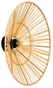 Lampă de perete orientală neagră cu bambus natural - Pua