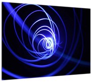Tablou cu spirale albastre (70x50 cm)