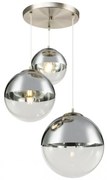 Lustra moderna cu 3 pendule VARUS nickel/crom 15851-3 GL