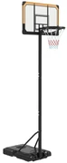 SPORTNOW Cos pentru baschet cu inaltime reglabila, 182-213 cm, Negru