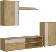 Mobilier living BENSON, stejar artisan/casmir, PAL