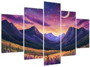 Tablou - Peisaj violet (150x105 cm)