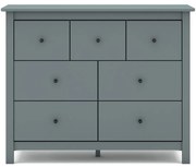 Comodă verde prăfuit din lemn de pin 110x80x40 cm Misti – Marckeric