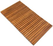 Casaria Covoraș de baie LINE, lemn de acacia, 80x50x1cm, maro