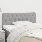 vidaXL Tăblie de pat, gri deschis, 100x7x78/88 cm, textil