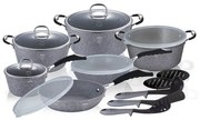 Set Oale marmorate 18 piese Gray Stone Touch Berlinger Haus BH 6196