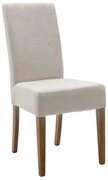 Scaun Bucatarie/Dining Digit Textil Gri  Picioare Nuc