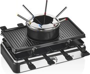Gratar electric cu fondue Zilan ZLN8856, raclette, putere 1400 W, indicator luminos