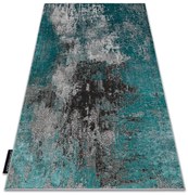 Covor DE LUXE modern 570 vintage - structural verde / antracit