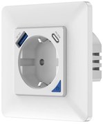 Immax NEO 07801L - Priză inteligentă 16A/230V + USB-A + USB-C Tuya SCHUKO