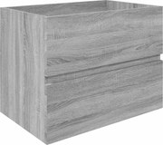 vidaXL Dulap de chiuvetă, sonoma gri, 60x38,5x45 cm, lemn prelucrat