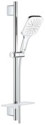 Set dus crom cu bara, para dus patrata si furtun Grohe Rainshower Smartactive 130