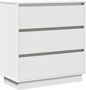 vidaXL Dulap de noapte cu sertar Alb 71 x 34,5 x 75 cm Lemn compozit