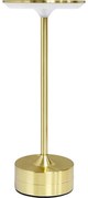 Lampă de birou LED tactilă reîncărcabilă TAVOLO, 2,5W/5V, 2400 mAh, 3000-6000K, aurie