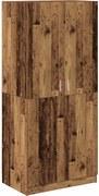vidaXL Șifonier, Lemn vechi, 90x52x200 cm, PAL