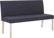 vidaXL Bancă, gri închis, 139,5 cm, poliester